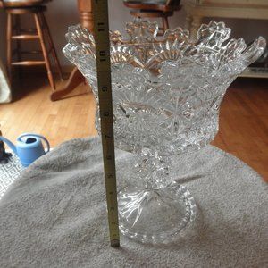 Crystal Vase/ dish Heavy crystal